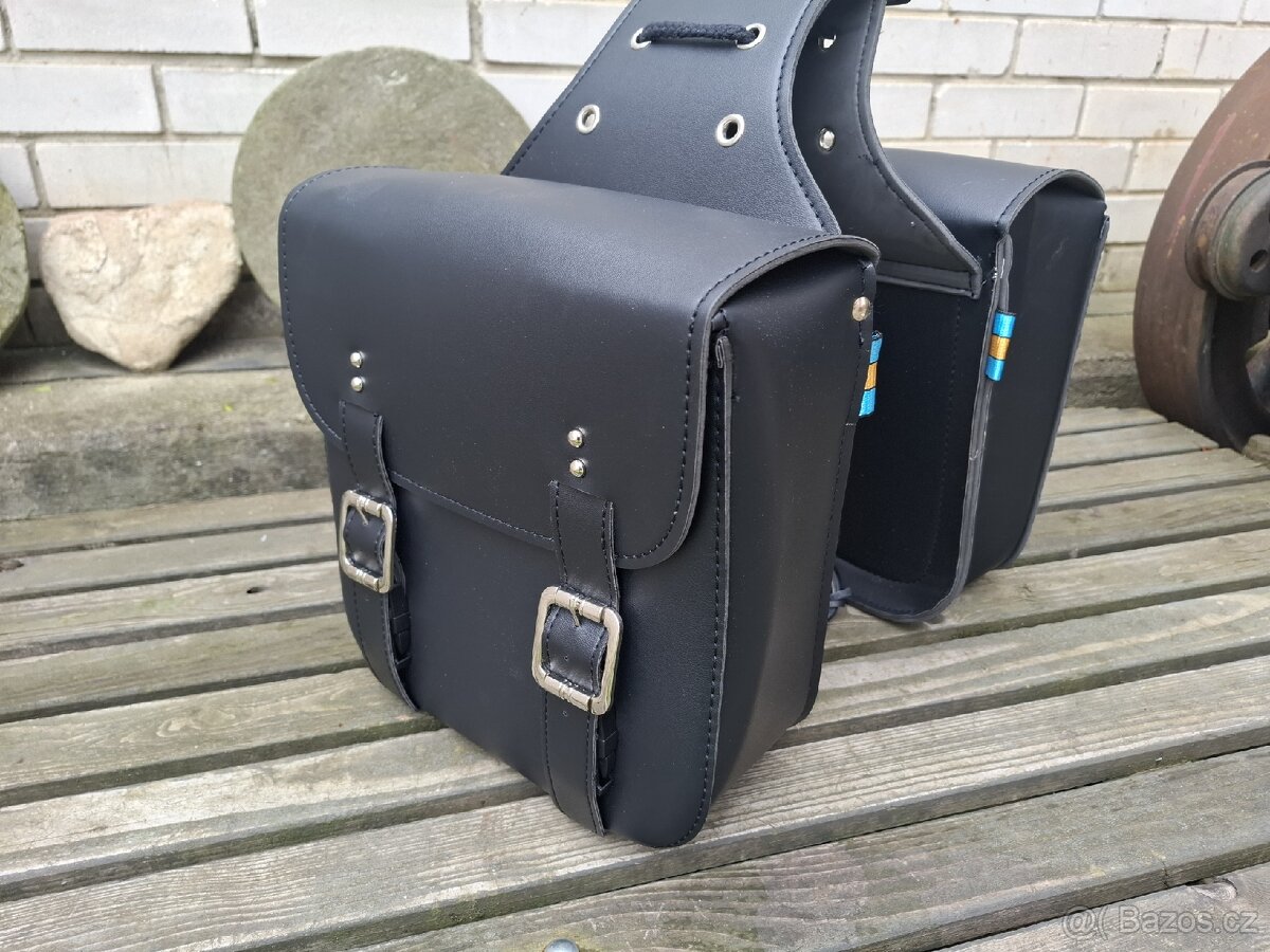 Prodám brašny na Jawa Perak, Suzuki, choper a pod. - 4