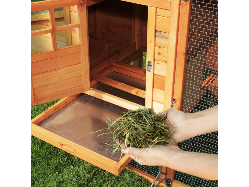 Kurník pro slepice KK04 (až pro 4 slepice), hnědý - 4