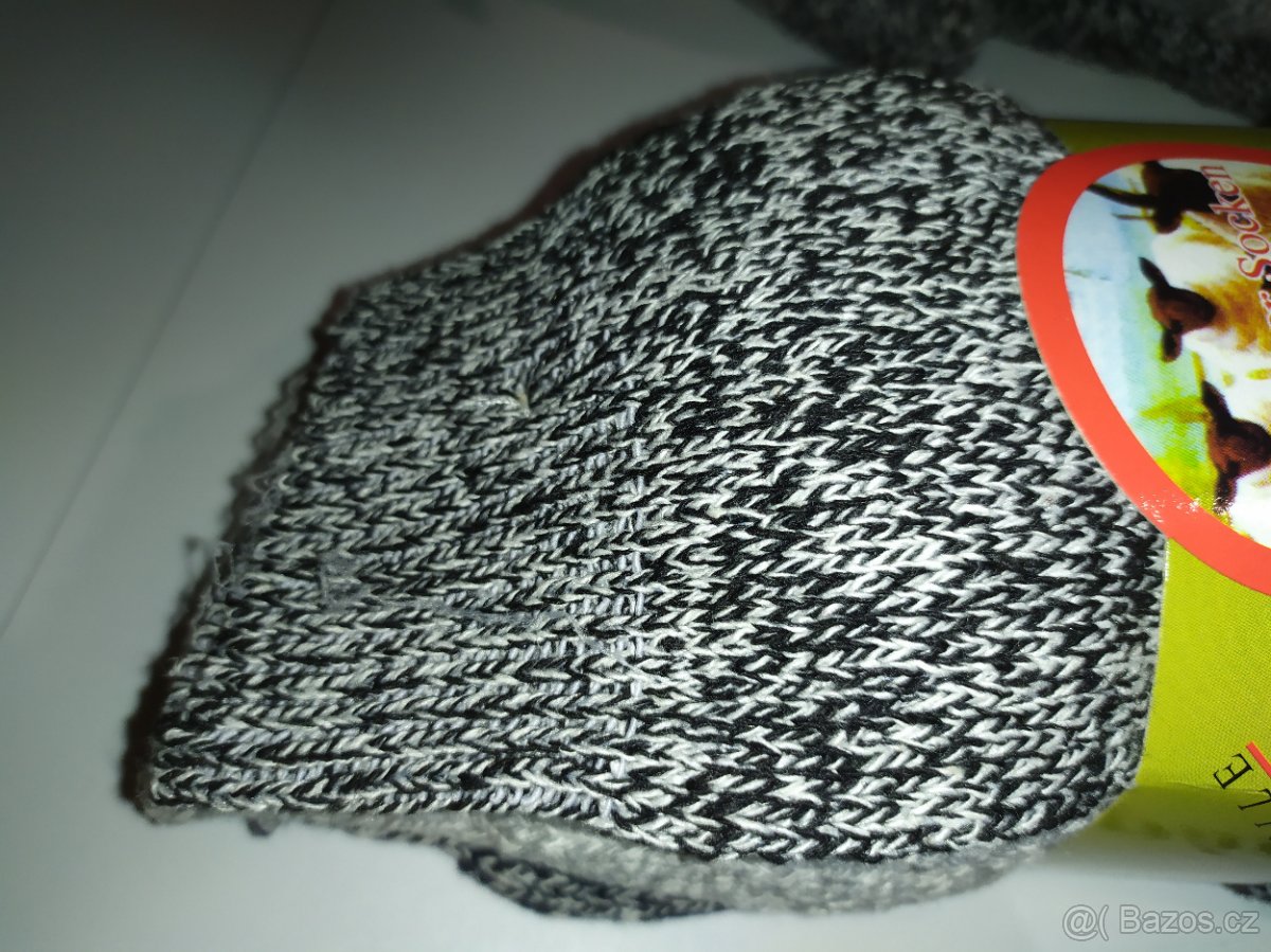 Ponožky ovčí vlna 39-42 pánské sada 9 párů - 4