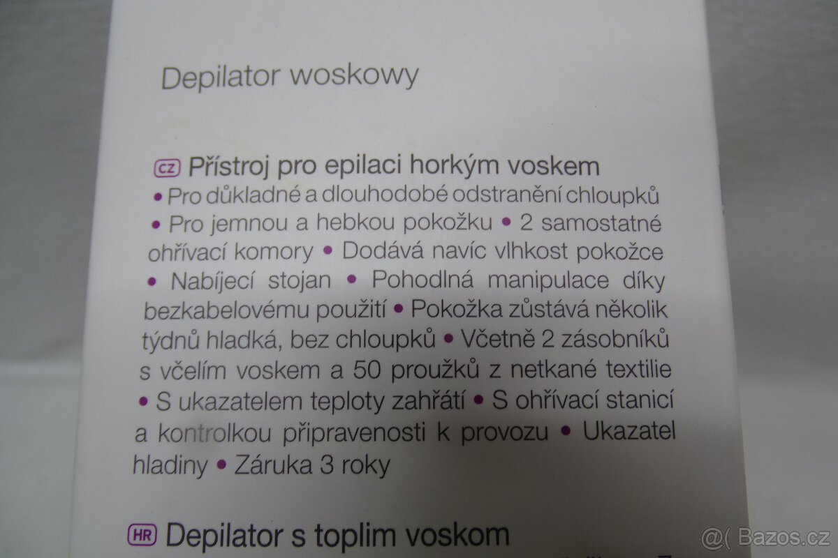 Epilační strojek na vosk Sanitas SHL 35 nový - 4