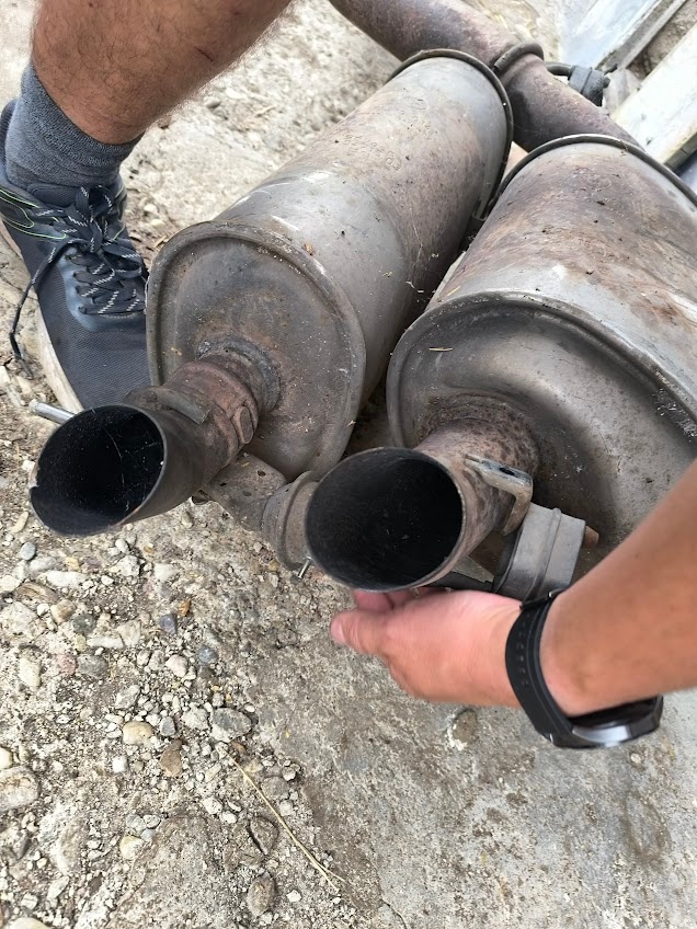 výfuk BMW 760i e65, pěkný, viz foto - 4