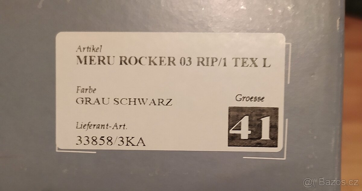 Dámské turistické boty MERU Rocker 03 RIP/1 TEX L vel.41 - 4