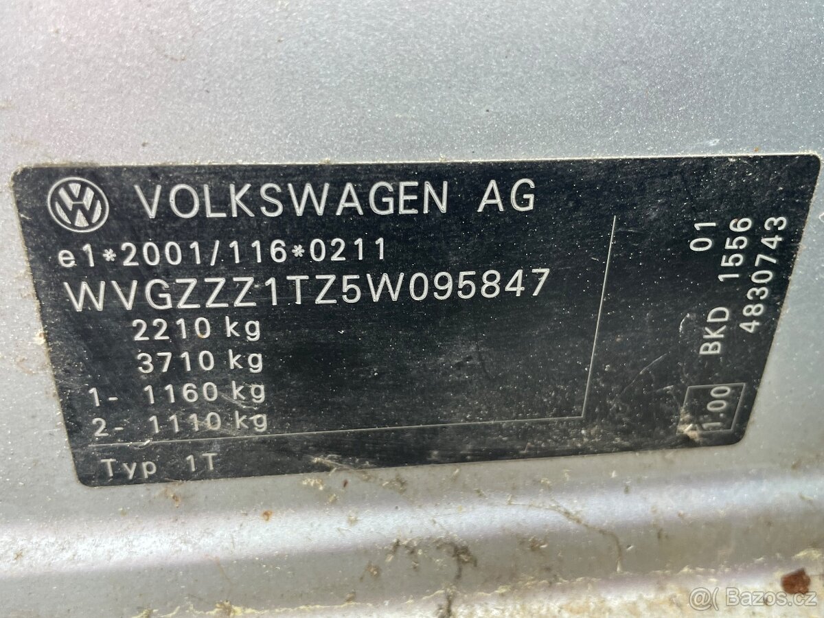 VW Touran motor 2,0 tdi Bkd - 4