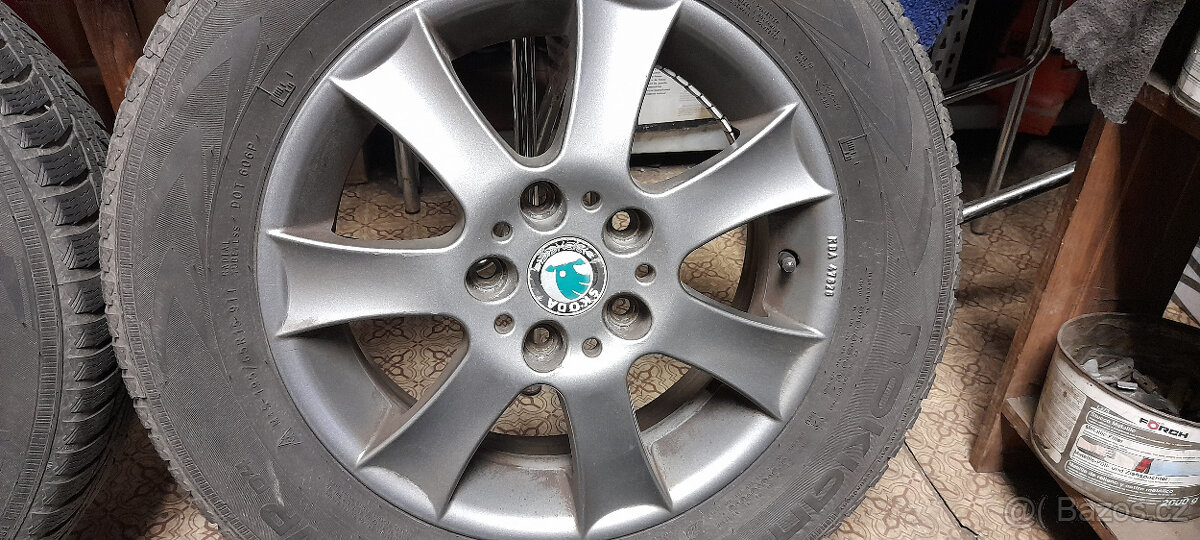 Alu kola R15 6Jx15 et45 5x112 Aluett zimní sada - 4