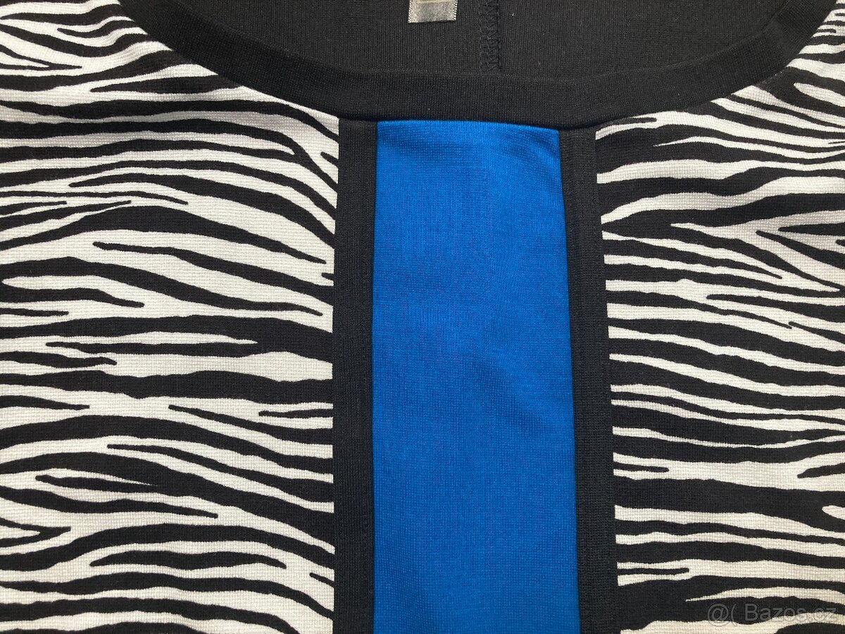 Nové barevné šaty se vzorem (vel. 38/40) - 4