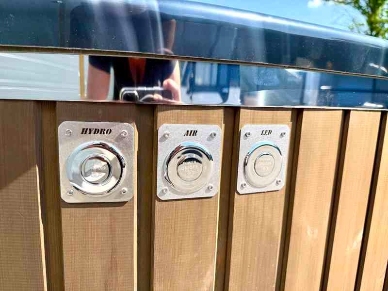 Koupací sud Marble čtverec, mramor modrá - 4