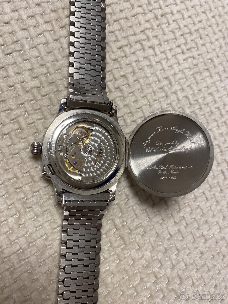 Longines Lindbergh Hour Angle ref. 989.5215 – automat, origi - 4