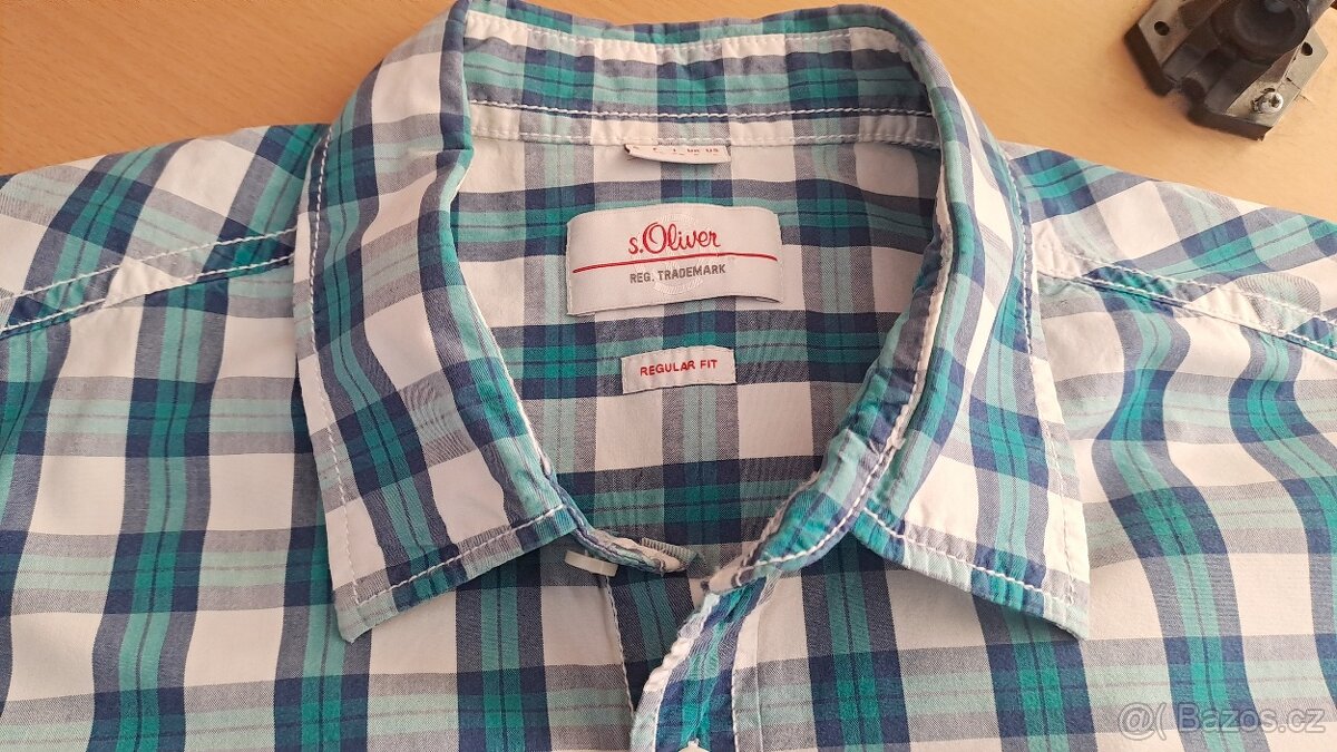 Pánská kostkovaná košile s.Oliver/L/2x58cm - 4
