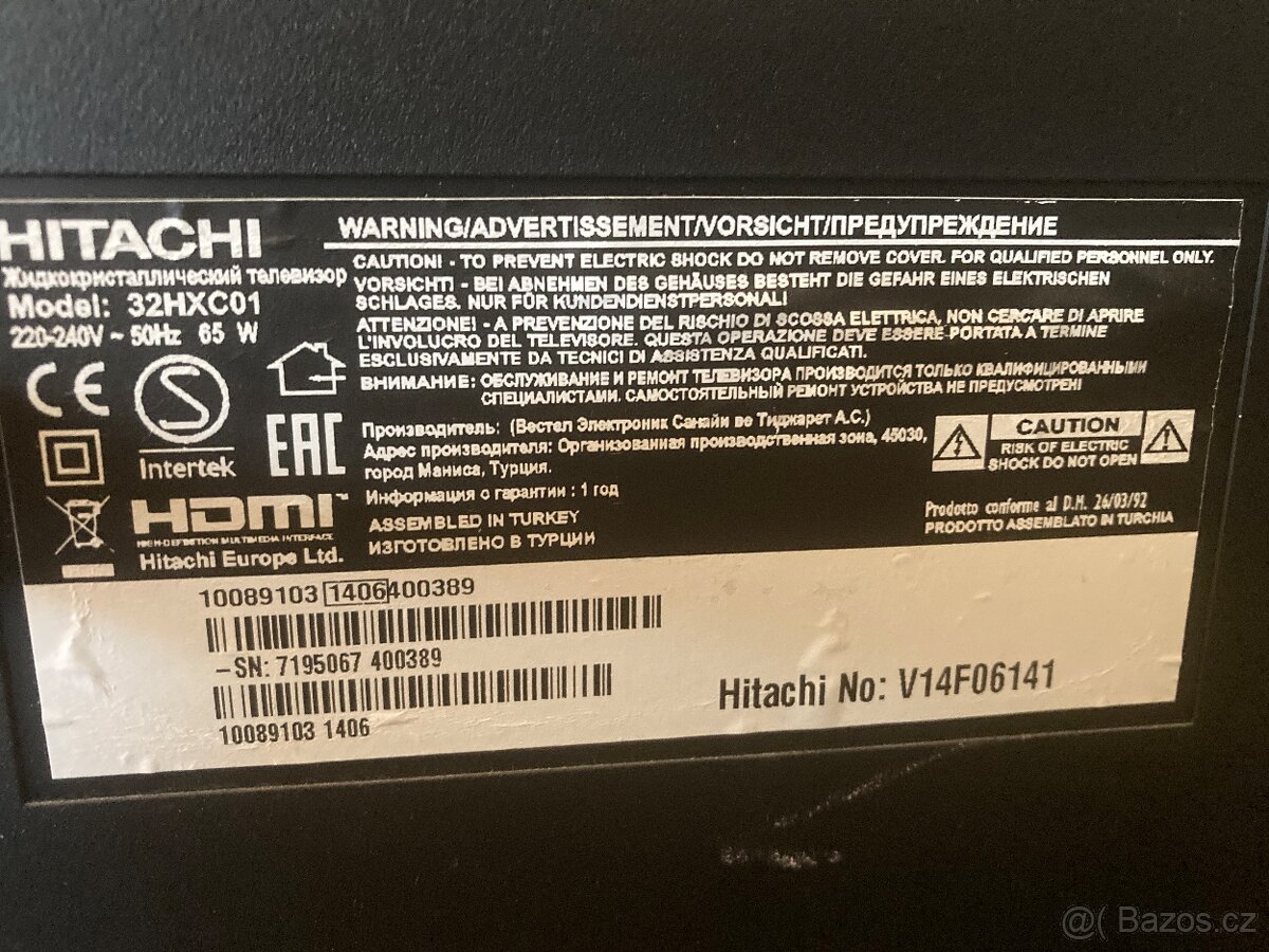Televize Hitachi 32” - 4