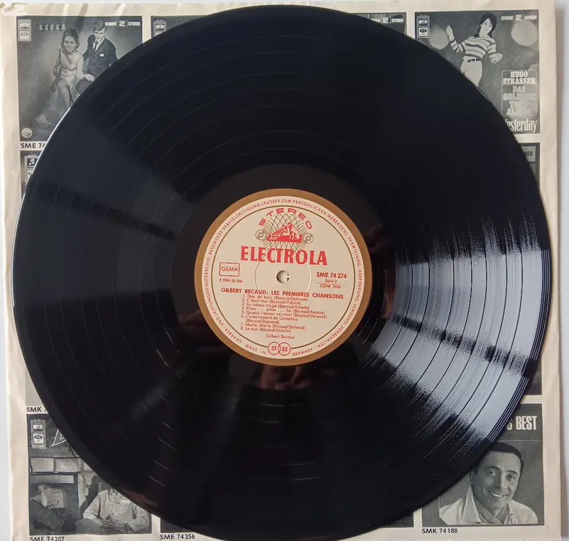 Gilbert BECAUD - Les Premieres Chansons - vinyl LP - 4