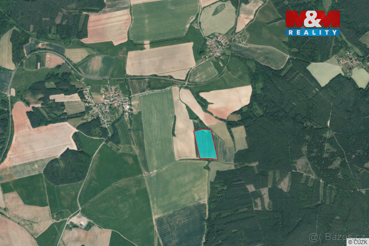 Prodej pole, 62047 m², Velečín - 4
