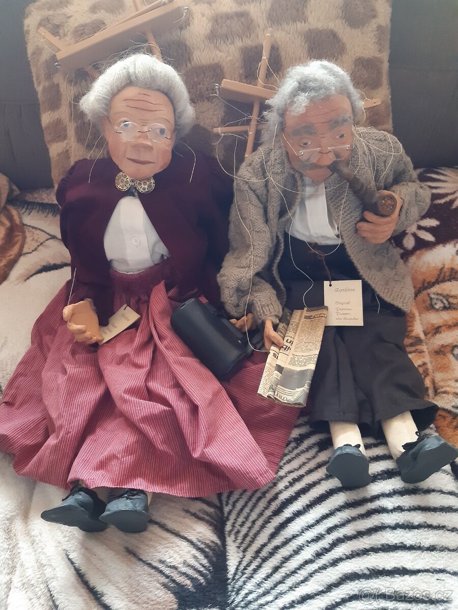Dvě velké marionety - babička a dědeček - 4
