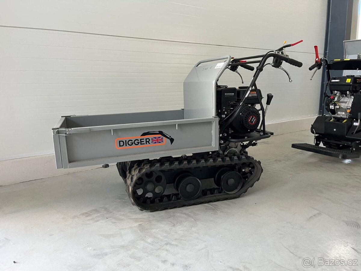mini dumper, vyvážeč, benzínové pásové kolečko - 4