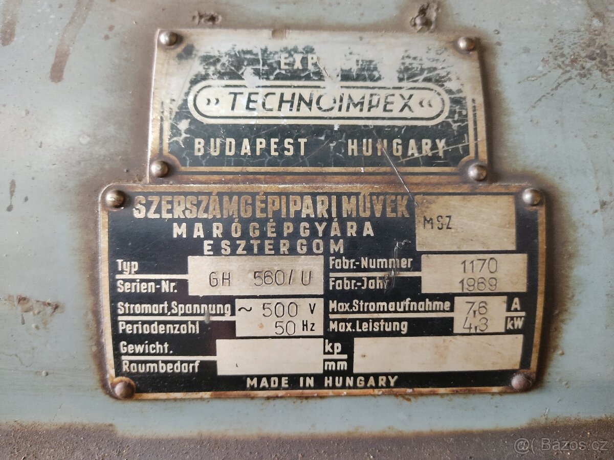 Obrážečka/hoblovka na kov Strigon GH 560/U - 4