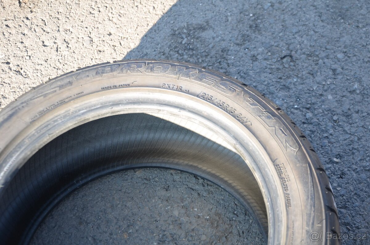 215/45 R15 84V - zánovní letní pneu Toyo Proxes - 4