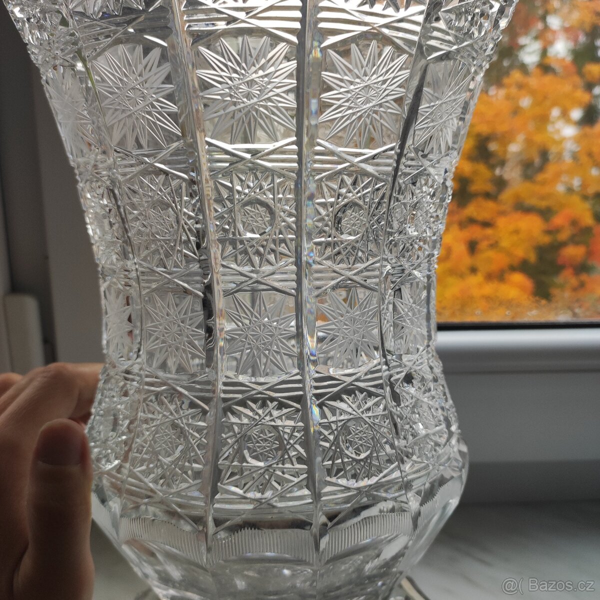 velká broušená váza - 4