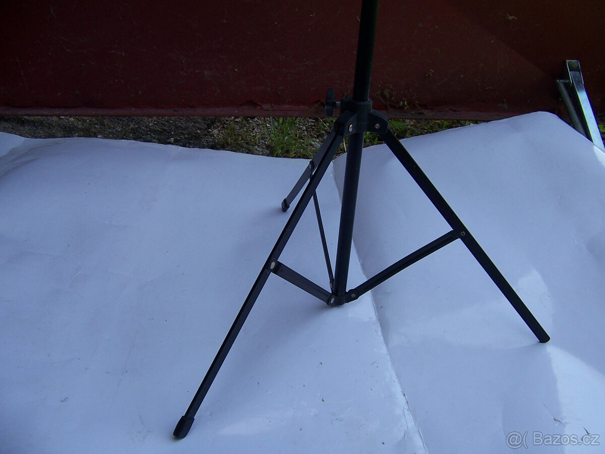 černý, kovový stojan na noty, rozkládací, stavitelný, - 4