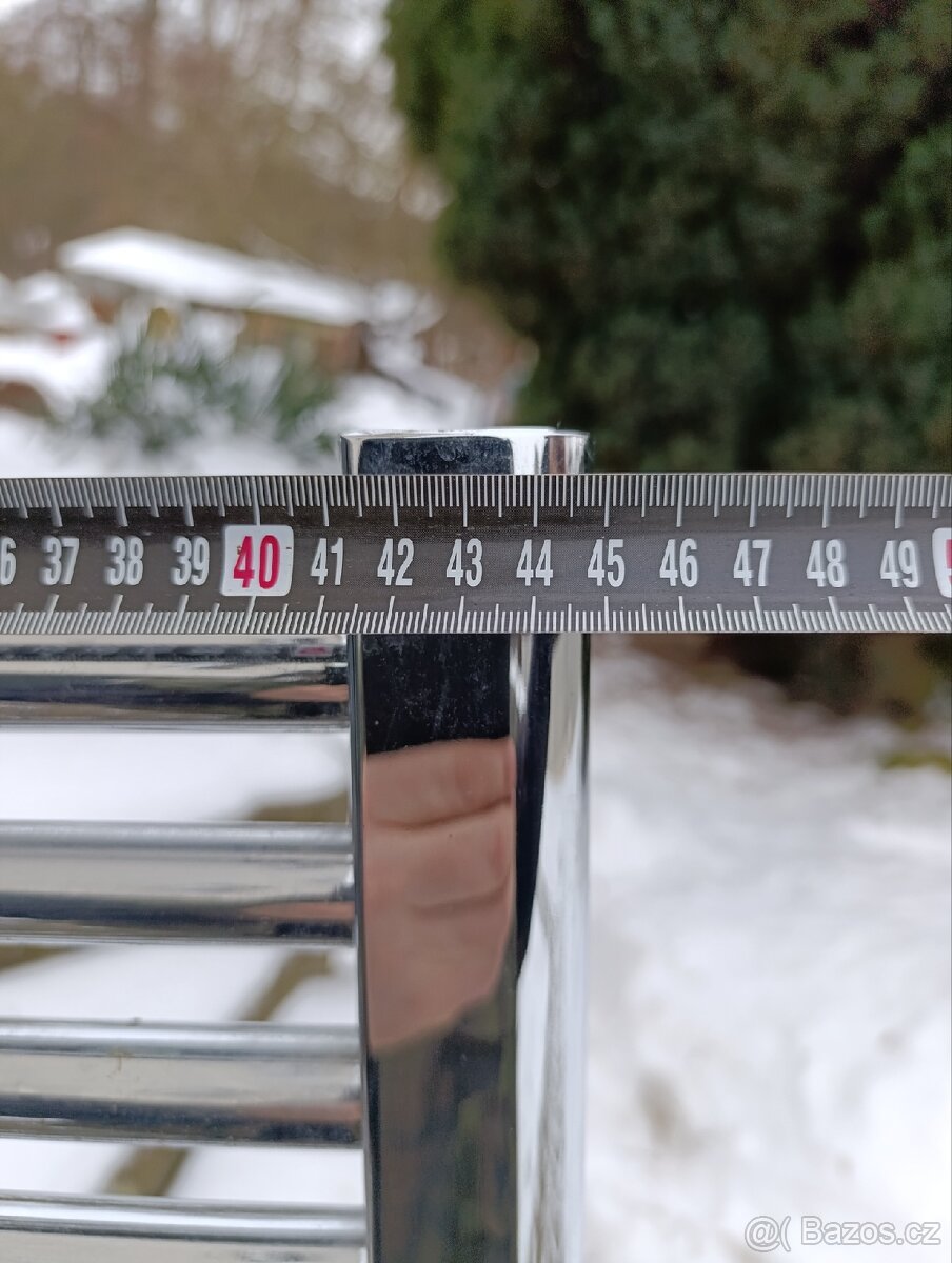 Radiátor, žebřík, chromovaný, 1600 x 600 mm - 4