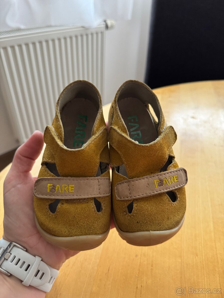 Barefoot kožené sandálky Fare - 4