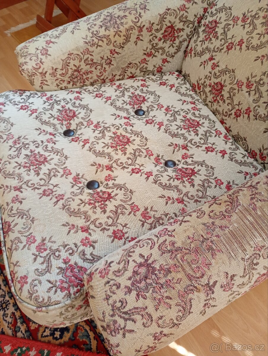 Retro křeslo ušák - 4