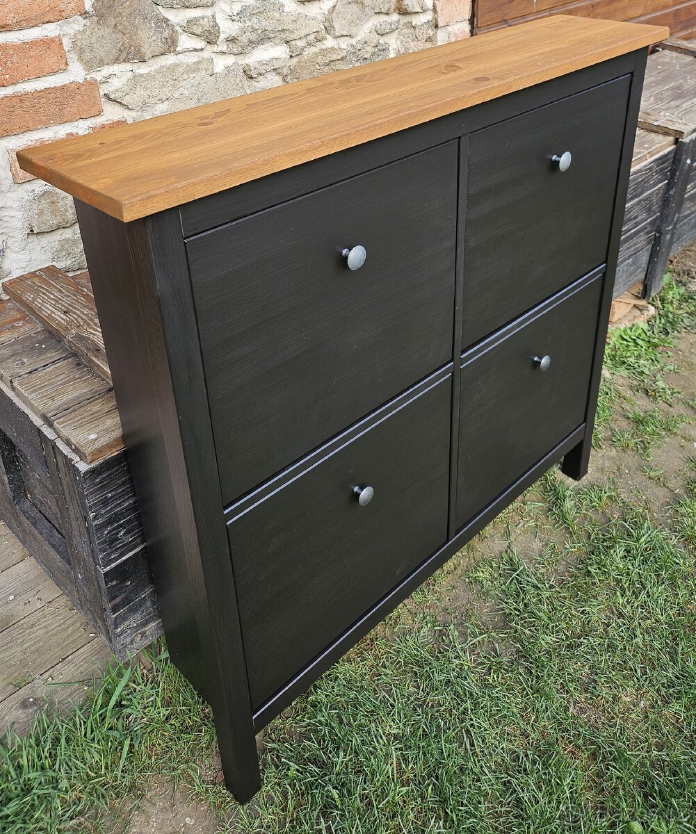 Botník Ikea Hemnes černý - 4