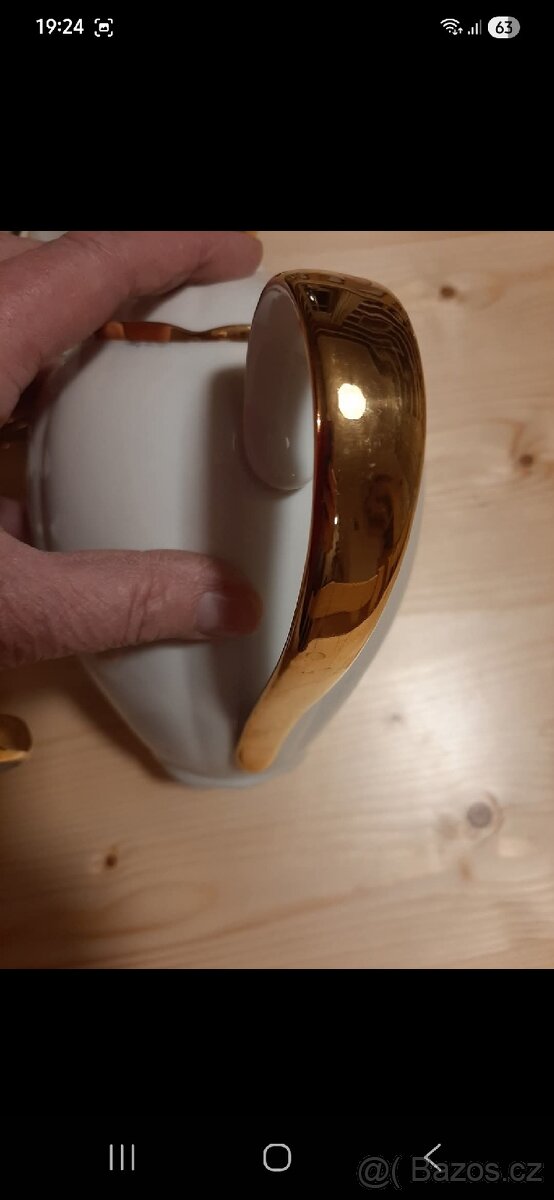 Porcelán, set, retro - 4