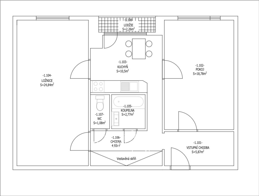Prodej bytu 2+1 75 m², Pardubice - Studánka, ev.č. 01256 - 4