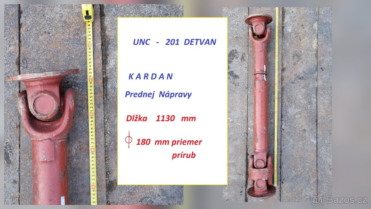 Kardany a dily UNK320 ,LKT 120 UNC201 - 4