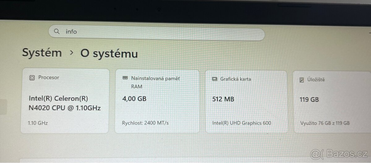 Notebook ASUS – Windows 11, plně funkční - 4