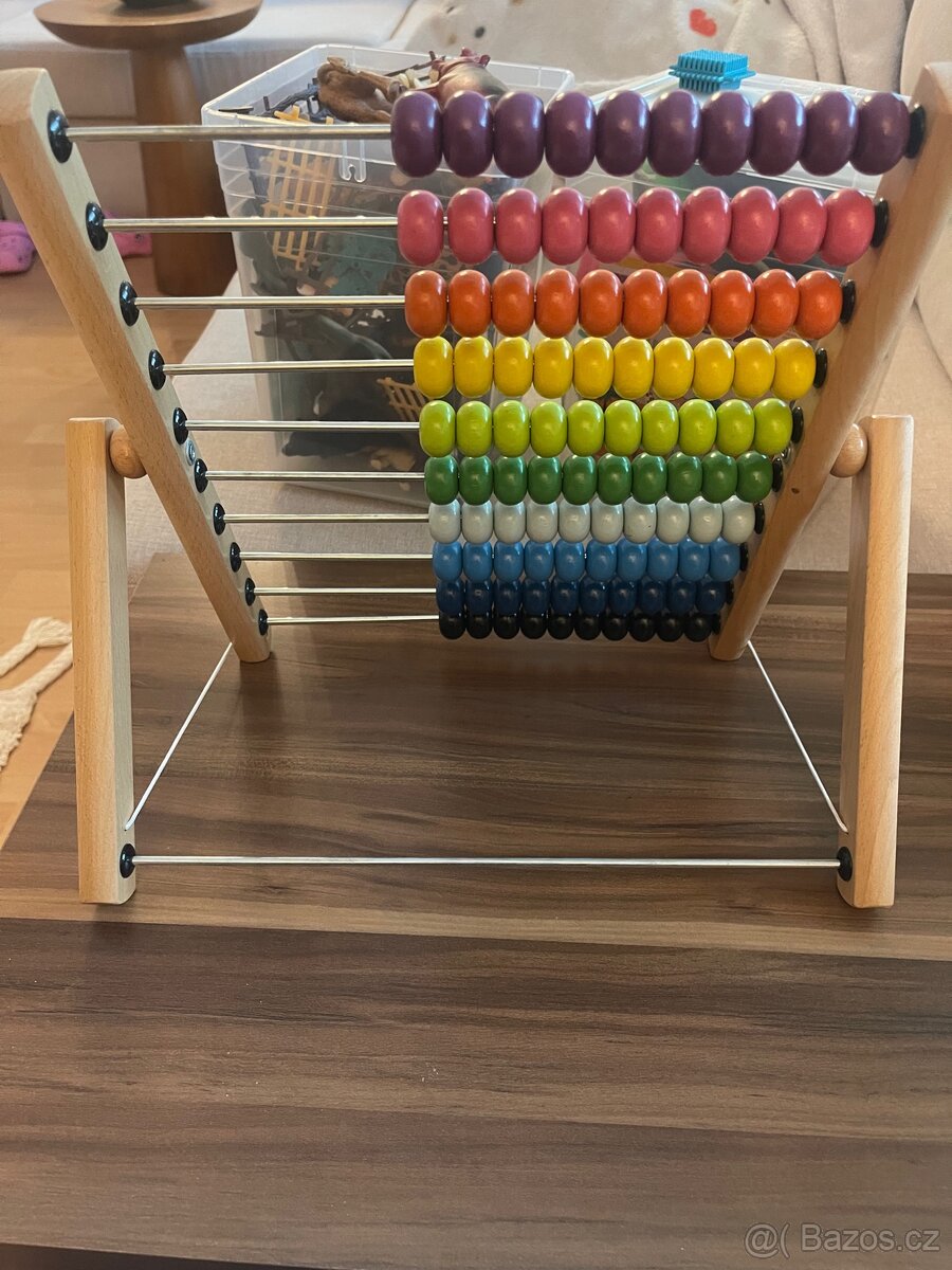 IKEA MULA dřevěné počítadlo – top stav - 4