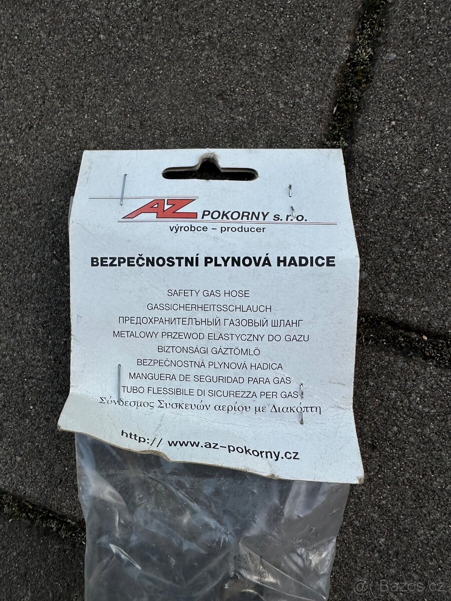 Bezpečnostní nerezové plynové hadice CATS - 4