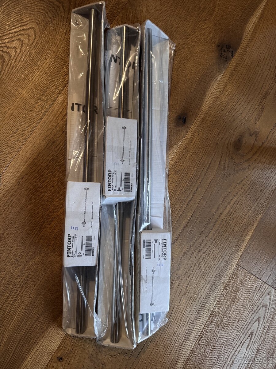 3x IKEA kovová tyčka s háčky 10ks, FINTORP, 402.138.39 - 4