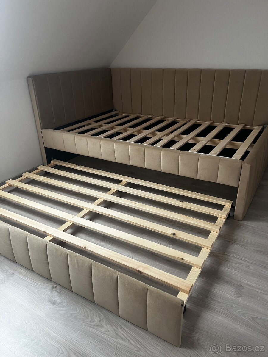 Čalouněná postel s přistýlkou - COMFINO VELVET 120x200 - 4