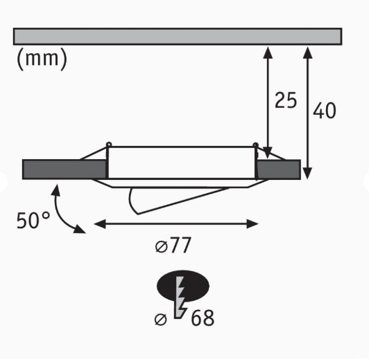 Podhledové svítidlo Paulmann, sada 3x LED 3,8 W, NOVÉ - 4