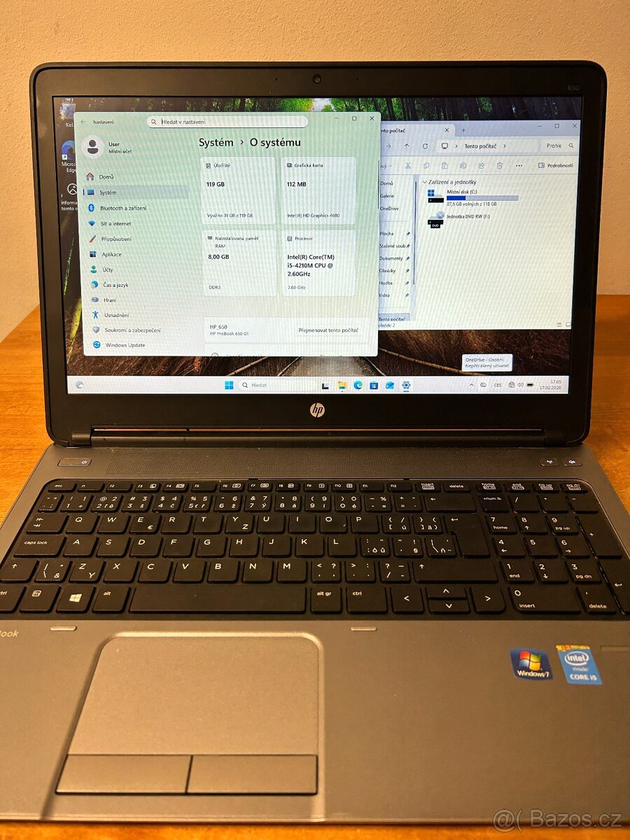 HP ProBook 650 G1 - 15,6 palců - 128 GB - 4