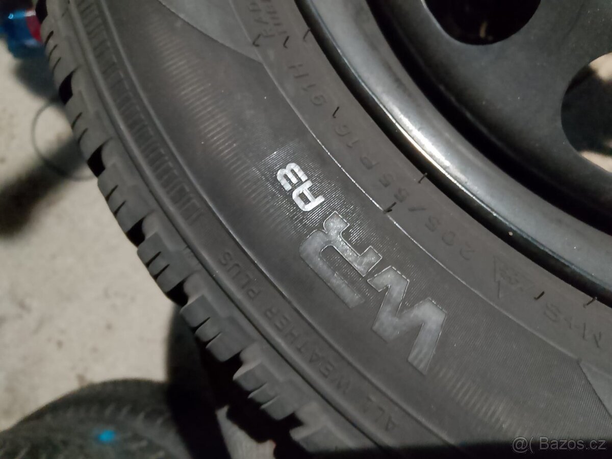 Kola 6x16 5x112 et48 Audi,VW, Škoda,Seat+zimní 205/55/16 - 4