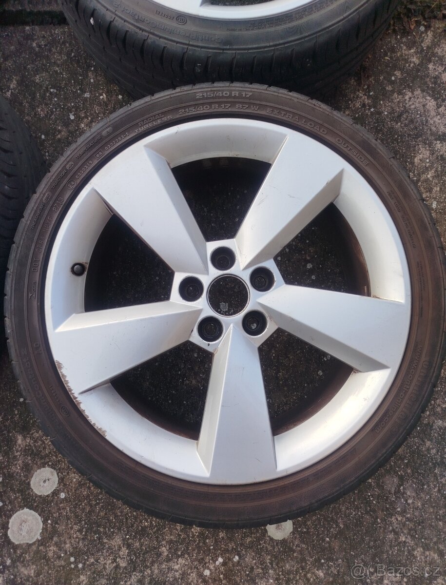 Alu kola včetně letní pneu 215/40R17 - 4
