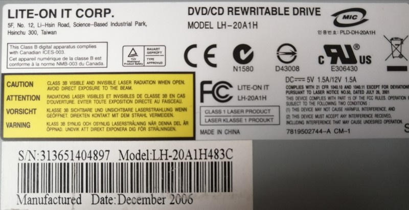 Cd - Dvd - Fdd mechanika - čtečka Sd karet - 4