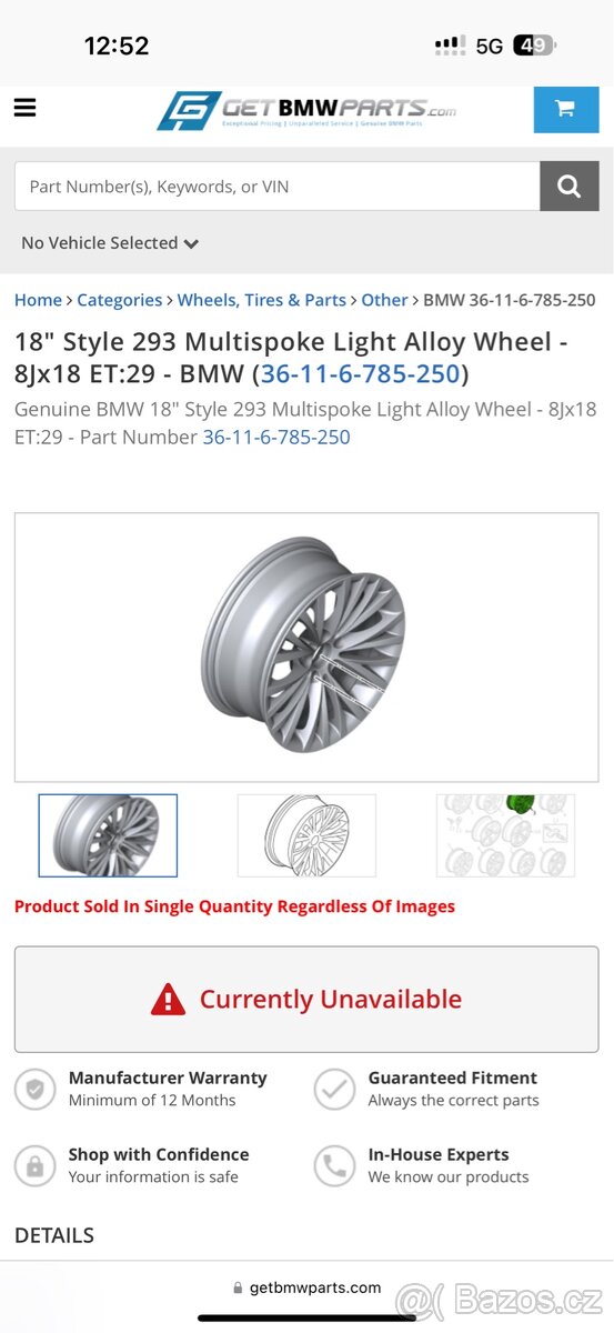 Kola BMW Styling 293 Zimní Pneu - 4