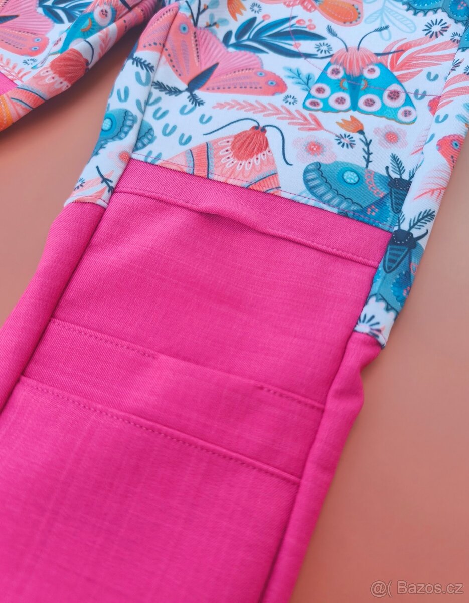 LETNÍ Softshellové kalhoty motýlci vel.98 - 4