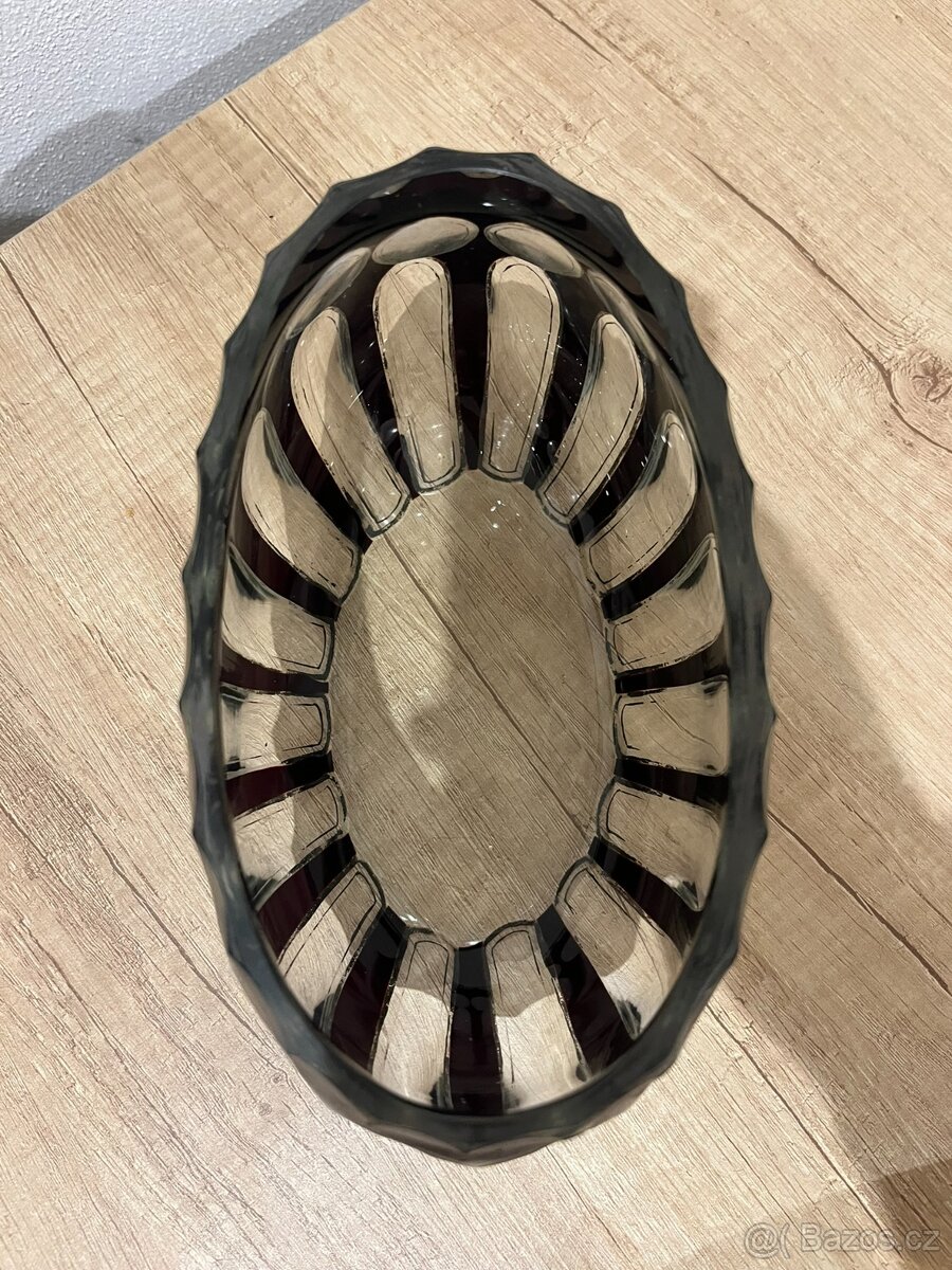 Starožitná rubínová mísa - 4