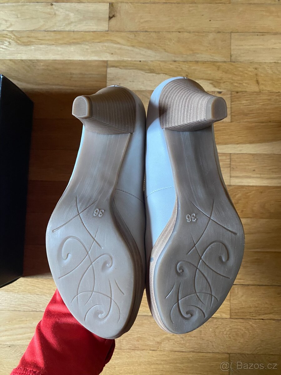 Nové bílé lodičky Marco Tozzi vel 36 - 4