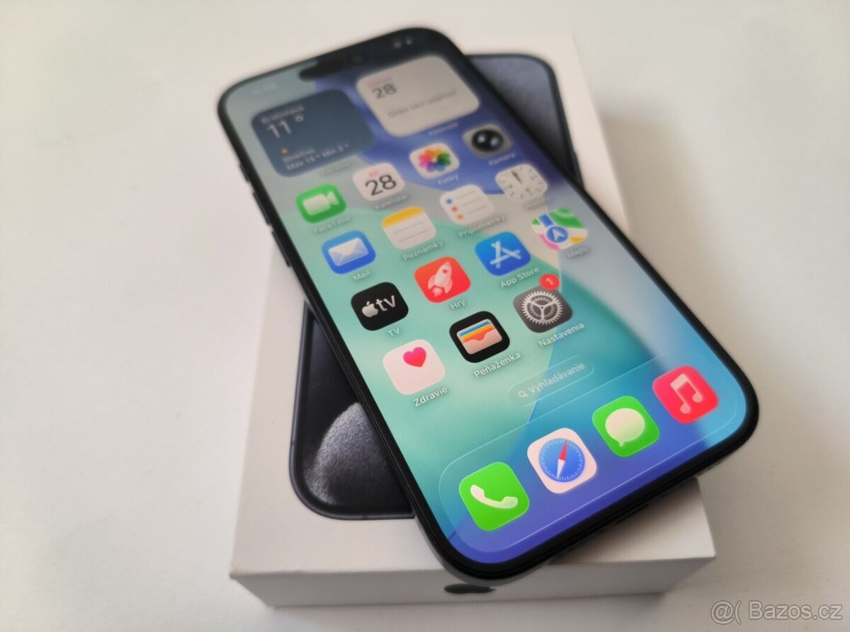 apple iphone 15 PRO 256gb Blue Titanium / Batéria 87% - 4