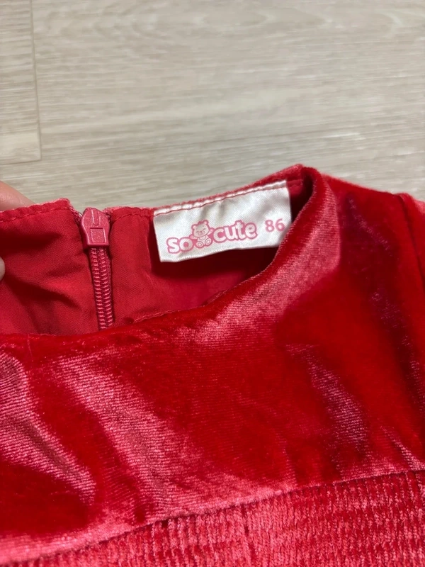 Slavnostní sametové šaty vel. 86 - 4