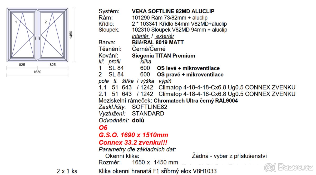 Okno plastohliníkové - 4
