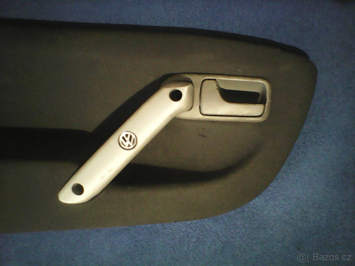 VW Lupo tapec, tapecírunk, panel dveří černý (pár) + příchyt - 4