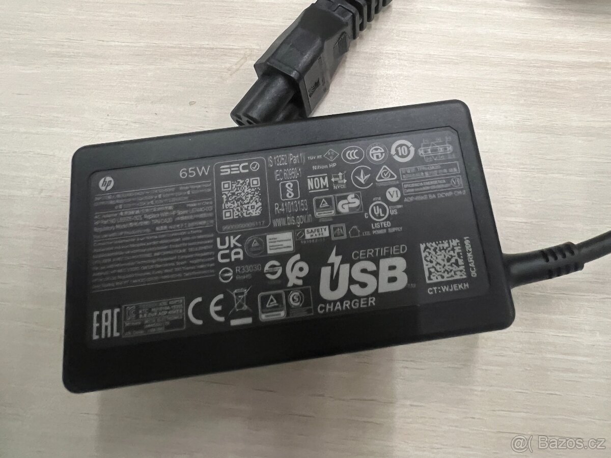 Napajeci zdroje originalní HP 65W USB-C, nové - 4