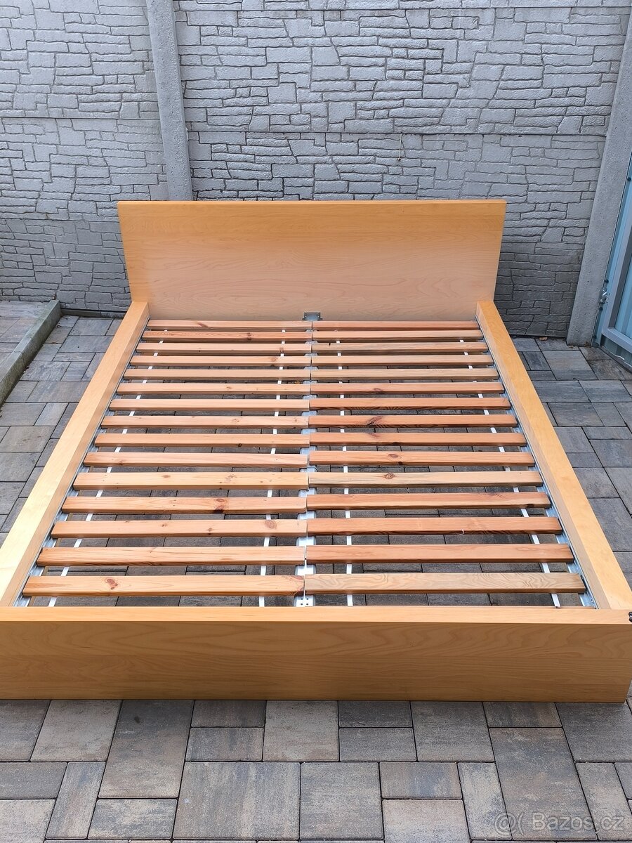 Prodám manželskou postel + Matrací 160cm x 200cm - 4