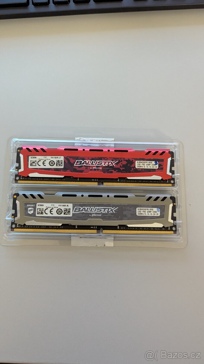 Paměti RAM DDR4 2x8 GB tj. 16GB 2400mhz cl16 - 4