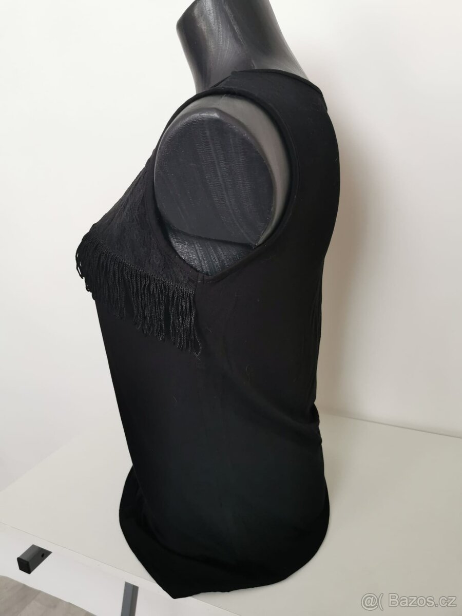 Dámský černý top - Vel. S/M - M - 4
